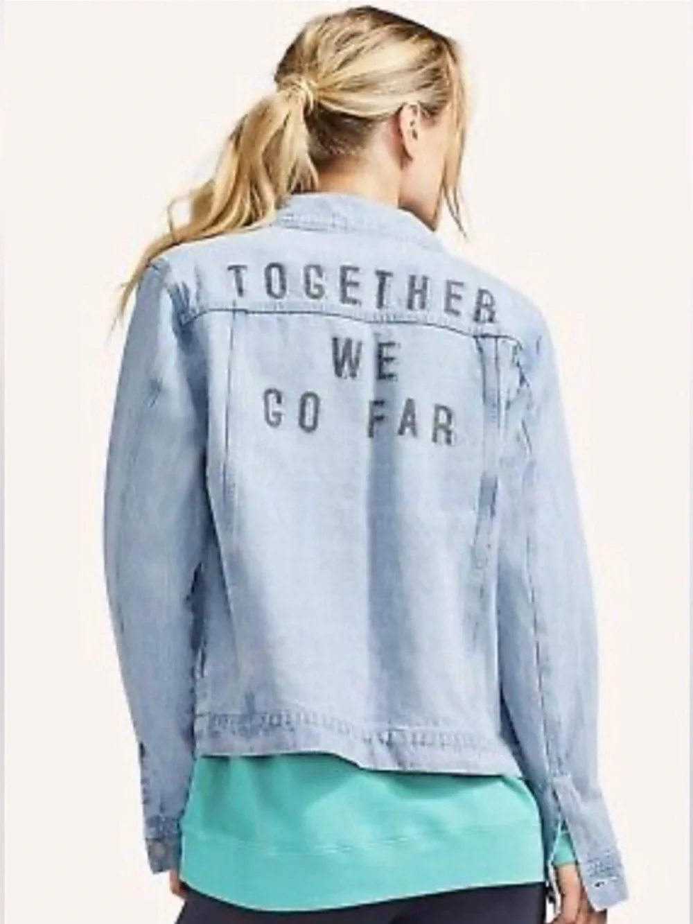 Peloton “Together We Go Far” Denim Jacket